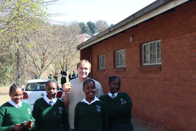 Students at South African school