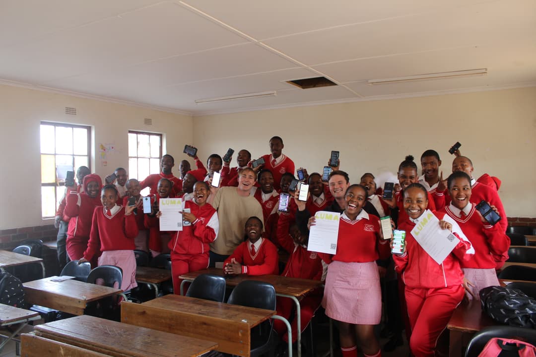 Students at a South African school